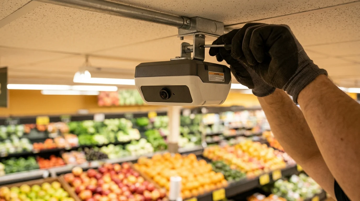 A grocery AI beta is underway at a 29-store chain; a partner identified retailers with at least 20,000 locations.