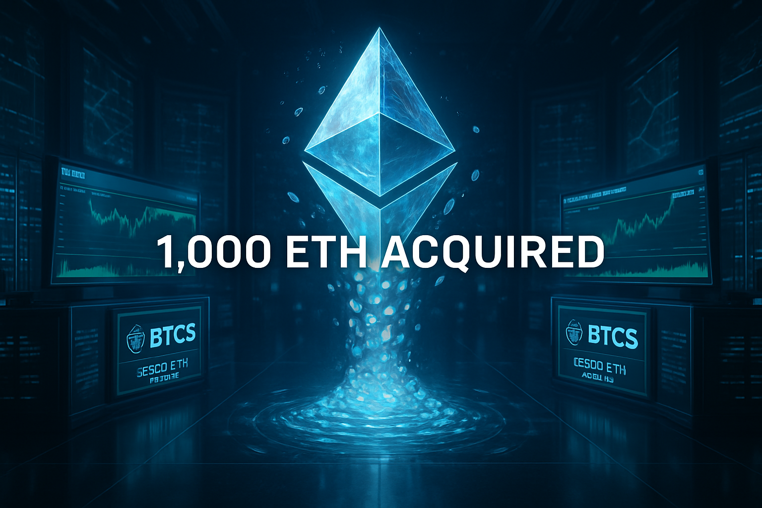 BTCS ขยายมูลค่าการถือครอง Ethereum เพิ่มขึ้น 50% ด้วยการซื้อที่มีมูลค่า 2.63 ล้านดอลลาร์
