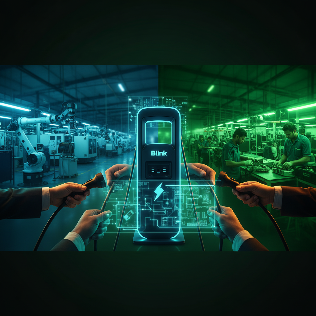 Blink Charging Transitions to Contract Manufacturing by early 2026
