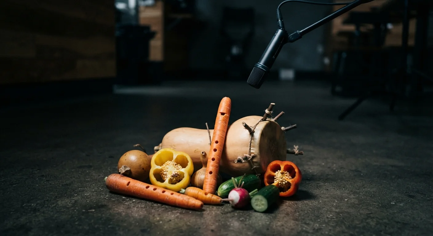 Vegetable instruments work for less than a day. Chipotle used them to record a s...