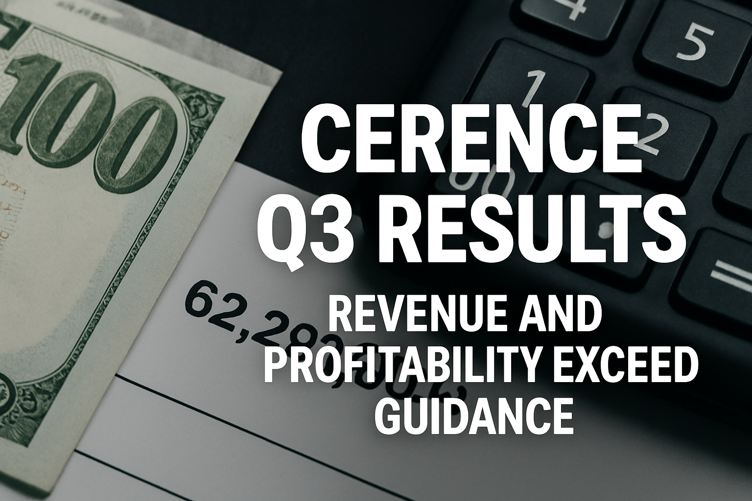 Cerence Announces Third Quarter Fiscal 2025 Results Revenue and