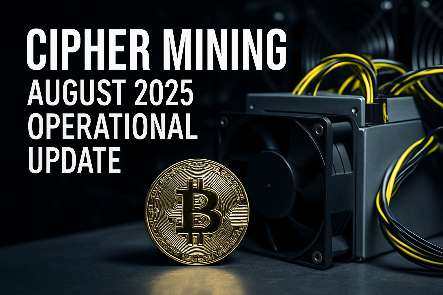 Cipher Mining Produces 241 BTC in August, Holds 1,414 BTC | CIFR Stock News