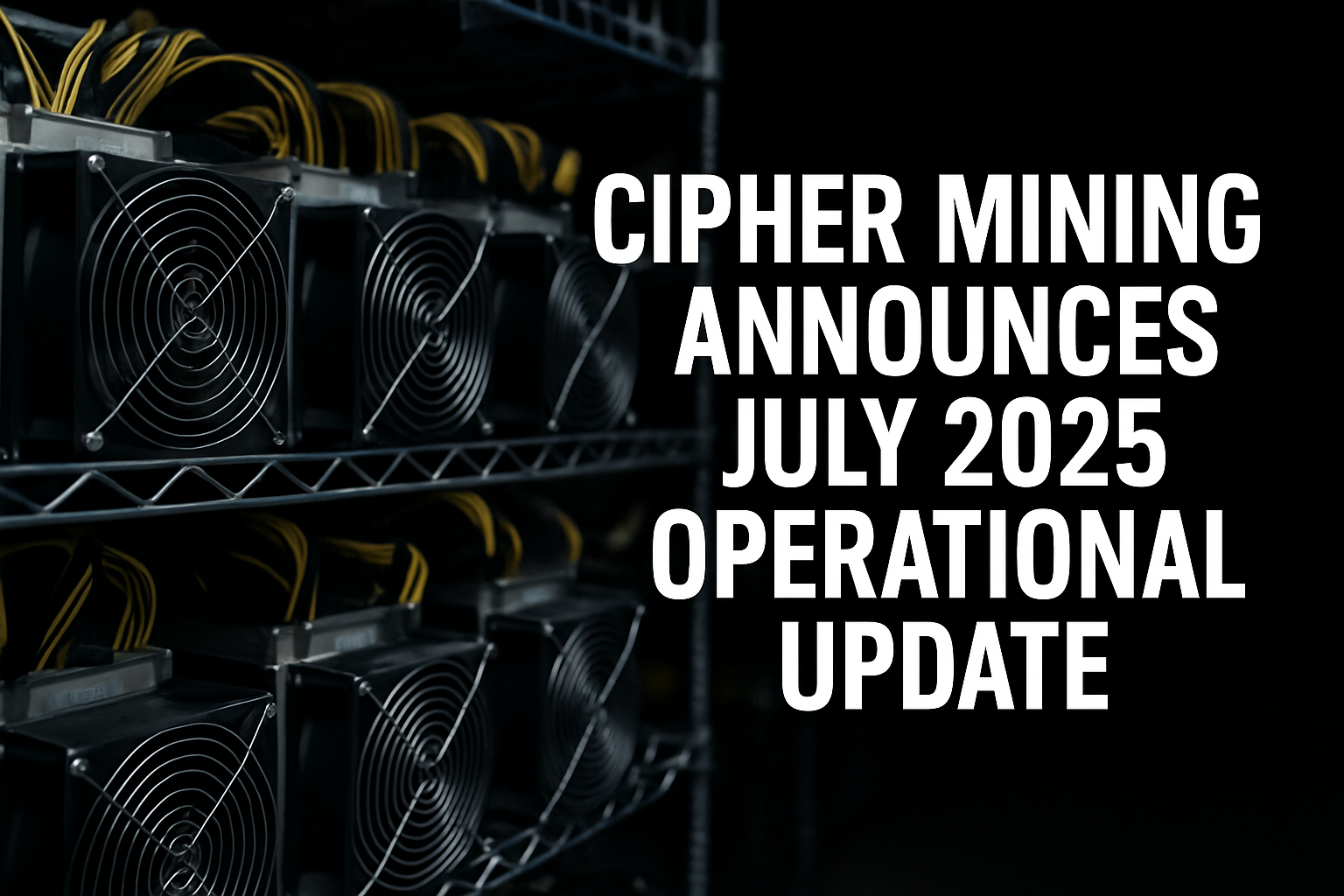 Cipher Mining Hits 20.4 EH/s Hashrate, Mines 214 Bitcoin in July | CIFR  Stock News