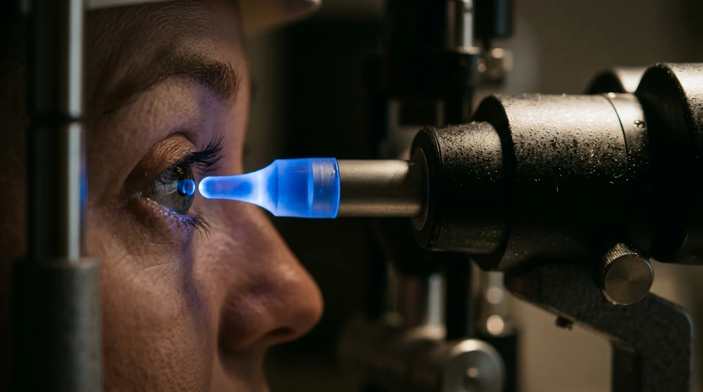 Adding an eye treatment to cataract surgery lowered pressure more than surgery alone.