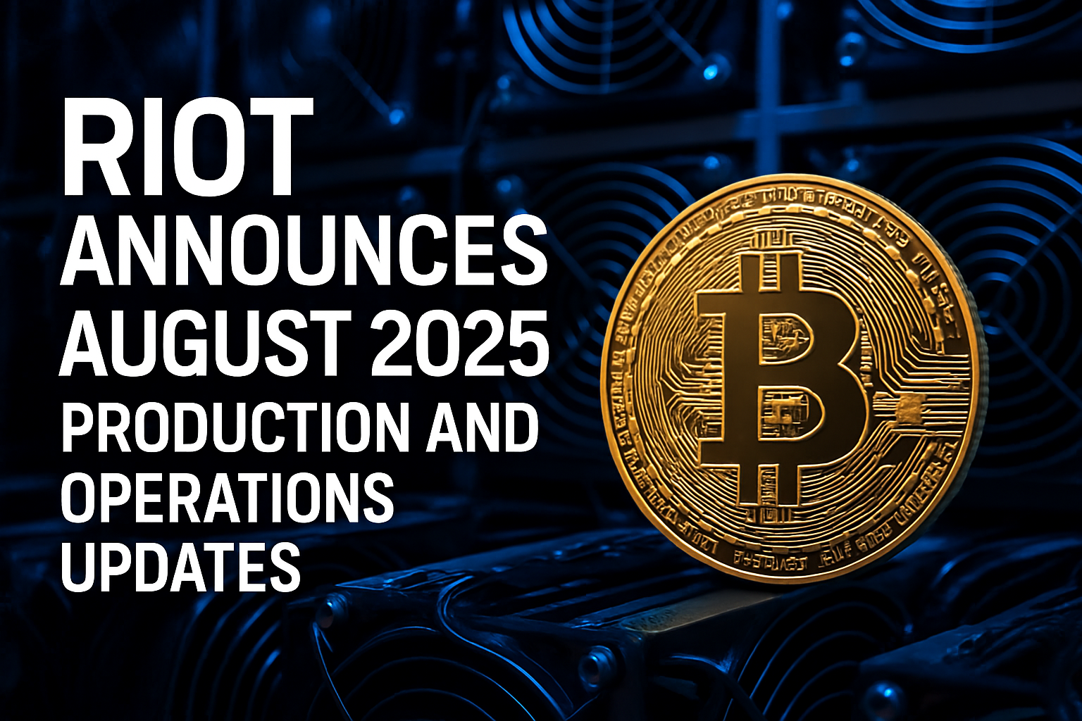 Riot Posts Record 477 Bitcoin Mined in August, Up 48% YoY | RIOT Stock News