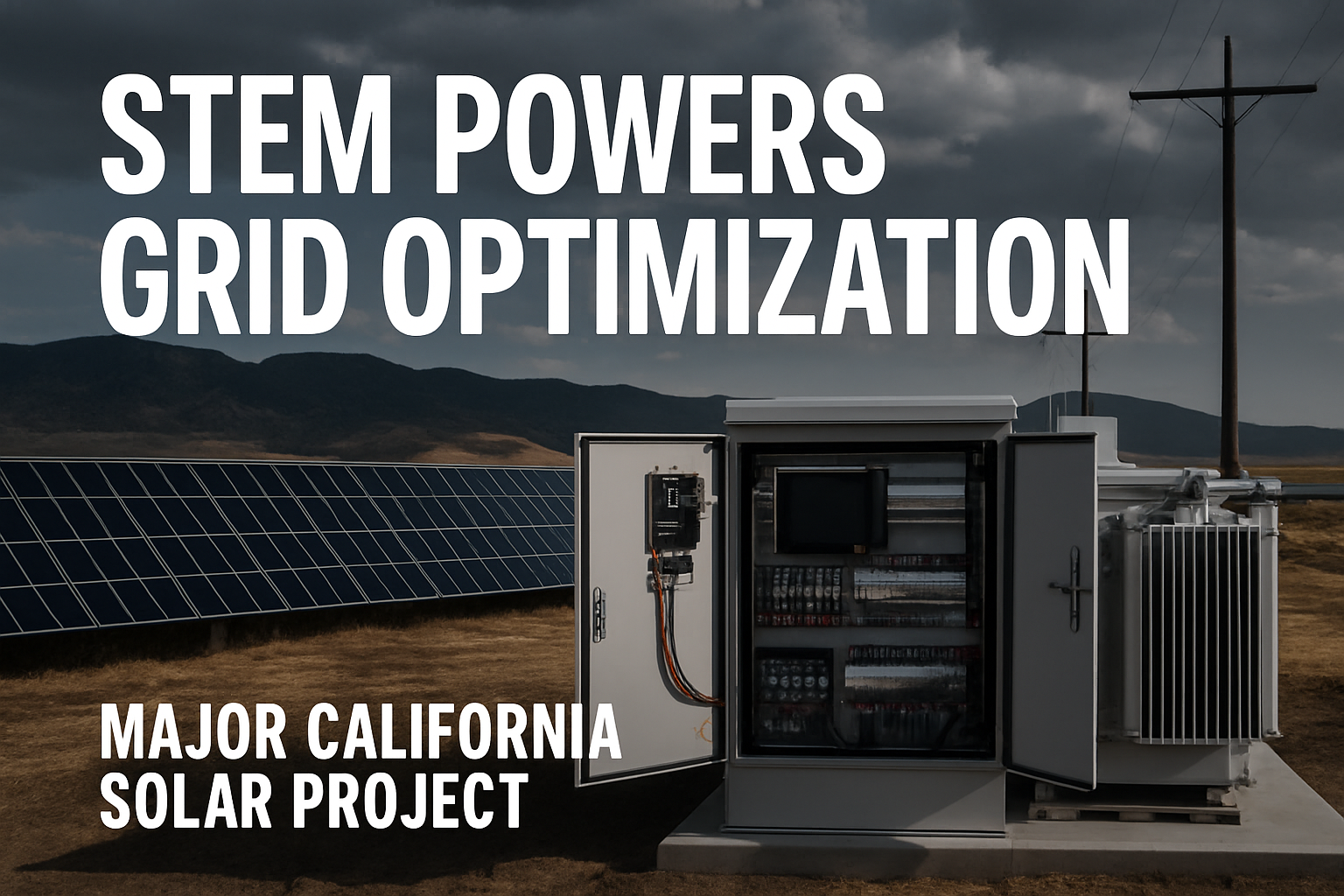 Stem Deploys 57 MW Grid Optimization System for California Solar ...