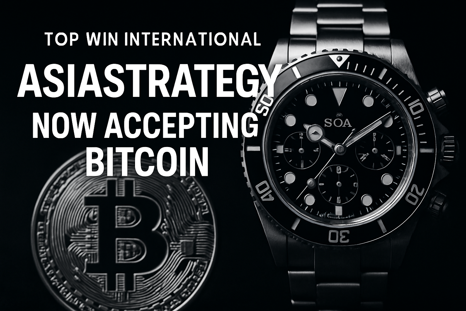 Top Win Rebrands as AsiaStrategy, Accepts Bitcoin for Luxury Watches | TOPW  Stock News
