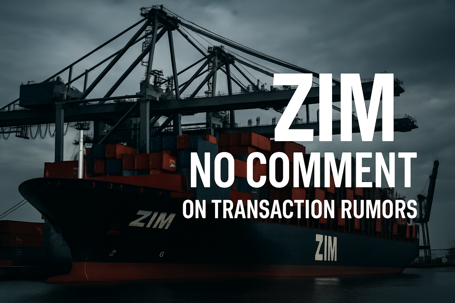 ZIM Addresses Market Speculation About Potential Acquisition ZIM